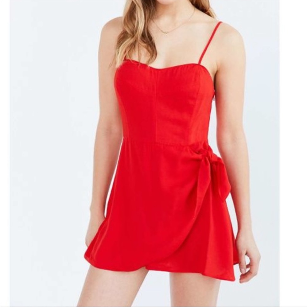 UO Red Trompica Skort Romper size 10